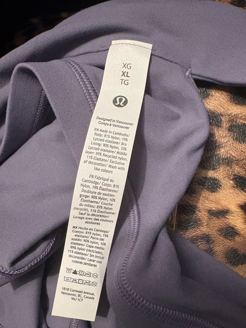 NWT Lululemon Align Twist Strap Cropped Tank Top Grape Mist XL 14 - Picture 6 of 9